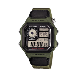 CASIO 卡西歐 G-SHOCK YOUTH系列 42.1毫米石英腕表 AE-1200WHB-3B