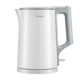 美的（Midea）电热水壶煮水壶家用小型电烧水壶 0涂层食品级304不锈钢双层防烫无缝内胆1.5升容量 1566