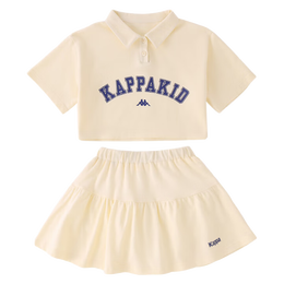 PLUS會員：Kappa 卡帕 女童洋氣短袖兩件套