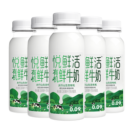 悦鲜活有机鲜牛奶  260ml*5瓶 巴氏杀菌乳 生鲜 低温奶