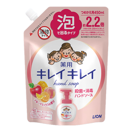 LION 獅王 泡沫潔凈兒童洗手液 水果香型 450ml