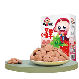 我D小蔡蔡（MyCcBaBy）玉米棒棒泡芙宝宝能量谷物磨牙幼儿园代餐棒饼干独立包装儿童零食 草莓饼干
