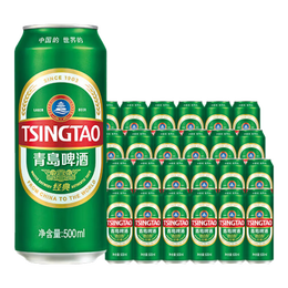 青岛啤酒经典年货送礼 500mL 24罐 量贩装