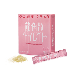 RYUKAKUSAN 龍角散 龍角散 潤喉粉末劑 蜜桃味 16包