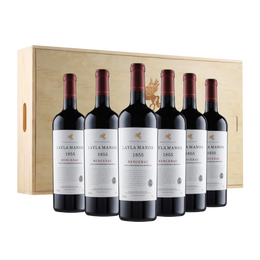 蕾拉法国进口红酒AOP级14度干红葡萄酒LAYLA MANOR木箱礼盒750mlX6
