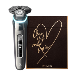 PHILIPS 飛利浦 蜂巢9系列 S9936/55BBP 電動剃須刀 鉻黑色 情人節(jié)限定禮盒