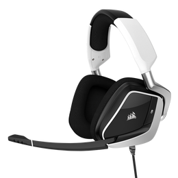 USCORSAIR 美商海盜船 VOID RGB ELITE USB 耳罩式頭戴式耳機(jī) 白色 USB口