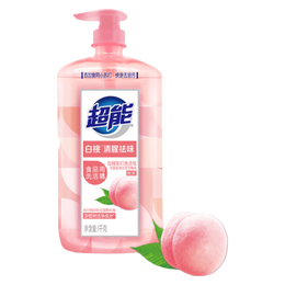 超能洗洁精大桶清腥去味1kg*2白桃去油食品用宝宝餐具果蔬家庭洗涤灵 1kg白桃洗洁精*2瓶