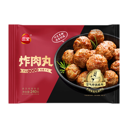 三全火锅丸子关东煮墨鱼丸鱼豆腐撒尿牛肉丸贡丸牛筋 素馅春卷12只216g