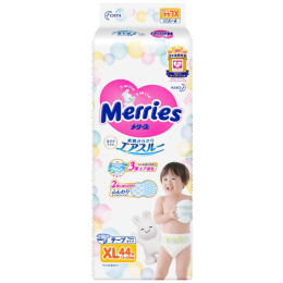 Merries 妙而舒 紙尿褲 XL44片