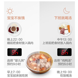 美的（Midea）电炖锅 隔水炖煲汤锅 七大烹饪功能电砂锅 白瓷内胆 防干烧迷你电炖盅 DZ08Easy101【隔水柔炖】 0.8L
