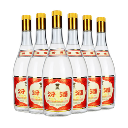 汾酒 杏花村玻汾55度黃蓋玻汾950ml*6瓶清香型白酒整箱