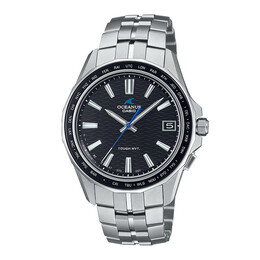 CASIO 卡西歐 OCEANUS Manta OCW-S400系列 鈦合金藍牙太陽能電波腕表 銀色OCW-S400-3AJF