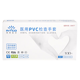 英科医疗（INTCO）一次性手套PVC家务洗碗手套烘焙厨房清洁橡胶防护手套 M码