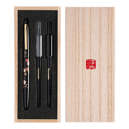 值選：Kuretake 吳竹 ECC115-003 蒔繪物語 鋼筆式毛筆 花枝黑色