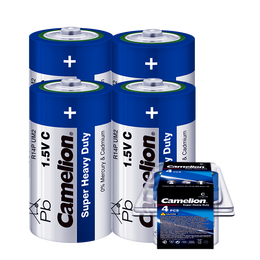 Camelion 飛獅 碳性電池 干電池 R14P/C/中號/2號 電池 4節(jié) 燃?xì)庠?#x2F;熱水器/收音機(jī)/手電筒