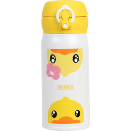 膳魔师（THERMOS） 进口保温杯壶男女水杯子小容量车载弹盖杯 JNL-350-BDYWH 小黄鸭 350ml