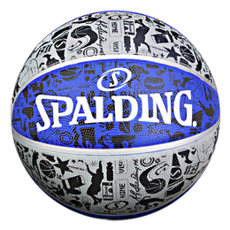 SPALDING 斯伯丁 涂鴉系列 7號橡膠籃球 84-478Y