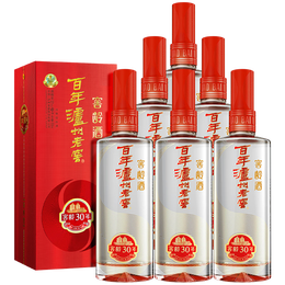 瀘州老窖 窖齡30年 濃香型白酒 52度500ml 6瓶 整箱裝(內(nèi)含禮品袋)