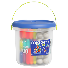 mideer 彌鹿 100件彩虹磁力棒積木