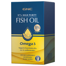 PLUS會員：GNC 健安喜 97%高純度 魚油軟膠囊 60粒