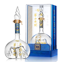 西鳳酒 華山論劍 柔雅藍(lán)標(biāo) 52%vol 鳳香型白酒 500ml 禮盒裝