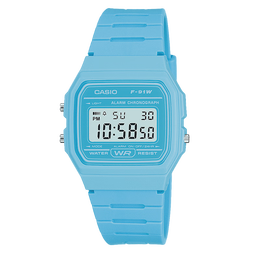 CASIO 卡西歐 38.2毫米石英腕表 F-91W-1