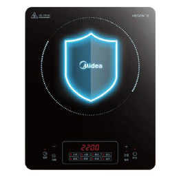 美的（Midea） 电磁炉大功率家用 防水面板2200W大功率 炒菜火锅不粘炒锅一体小型电磁灶 【标配配汤锅款】CL22Q1-405 电磁炉