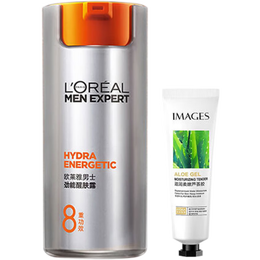 欧莱雅（LOREAL）男士护肤品面霜劲能醒肤露滋润乳液补水保湿控油擦脸油不油腻礼物 劲能醒肤露50ml