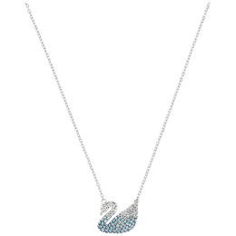 SWAROVSKI 施華洛世奇 ICONIC系列 5512095 天鵝項(xiàng)鏈 38cm 大號(hào) 藍(lán)色