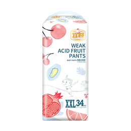 YIYING 宜嬰 弱酸水果系列 拉拉褲 XXL34片