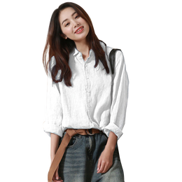 子牧棉麻 女士長(zhǎng)袖襯衫 Z23QA008665