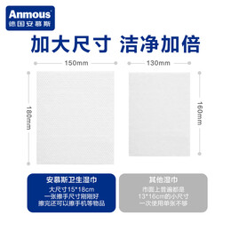 Anmous 安慕斯 家用75%酒精濕巾便攜1片裝