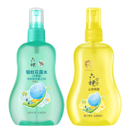 六神 漢草驅(qū)蚊160ml+寶寶漢草止癢160ml 兒童防蚊噴霧花露水