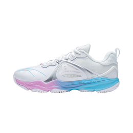 LI-NING 李寧 變色龍 6 中性羽毛球鞋 AYAS014-1 標(biāo)準(zhǔn)白 45