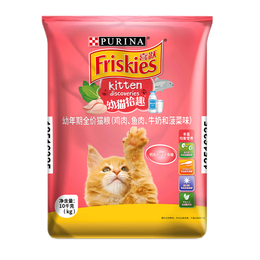 Friskies 喜躍 雞肉魚肉牛奶菠菜味幼貓貓糧 10kg