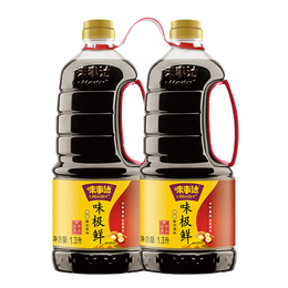 味事達(dá) Master) 醬油 味極鮮特級生抽 點蘸涼拌釀造醬油 1.3L*2桶 卡夫亨氏出品