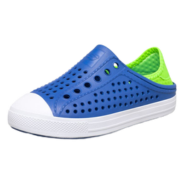 SKECHERS 斯凱奇 Guzman Steps 男童洞洞涼鞋 91995L/BLLM 藍(lán)色/檸檬色 32碼