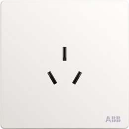 ABB 軒致系列 16A空調(diào)插座 雅典白