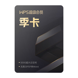 WPS 金山軟件 超級(jí)會(huì)員半年卡