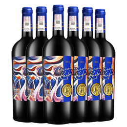 Kaefer Carol 凱富卡洛爾 炫金赤霞珠干紅葡萄酒 750ML*6瓶 整箱裝