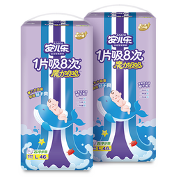 Anerle 安兒樂 魔力吸吸系列 紙尿褲 L46片