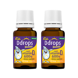 Ddrops 兒童維生素D3滴劑 600IU 2.8ML*2瓶
