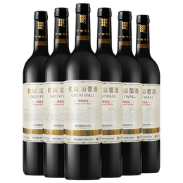 GREATWALL 長城葡萄酒 長城 典藏甄選 橡木桶解百納干紅葡萄酒 750ml*6瓶 整箱裝