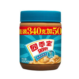 四季宝花生酱颗粒柔滑花生酱早餐面包酱拌面凉拌酱火锅蘸料烘焙花生酱 【加量装】柔滑花生酱340+50g