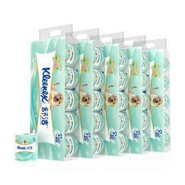 Kleenex 舒潔 衛(wèi)生紙 綠茶洋甘菊印花清香3層卷紙 廁紙50粒 超值家庭裝