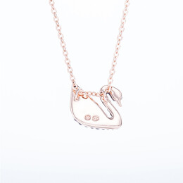 SWAROVSKI 施華洛世奇 Iconic Swan Small 黑色天鵝項(xiàng)鏈 5204133