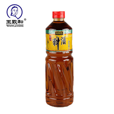 王致和 精制料酒 葱姜料酒 1000ml 中华老字号 去腥解膻腌制 调味料酒