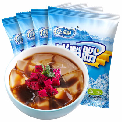 康雅酷冰粉粉四川特产水果冰粉红糖冰粉配料组合白凉粉自制冰凉粉商用 原味40g*10包