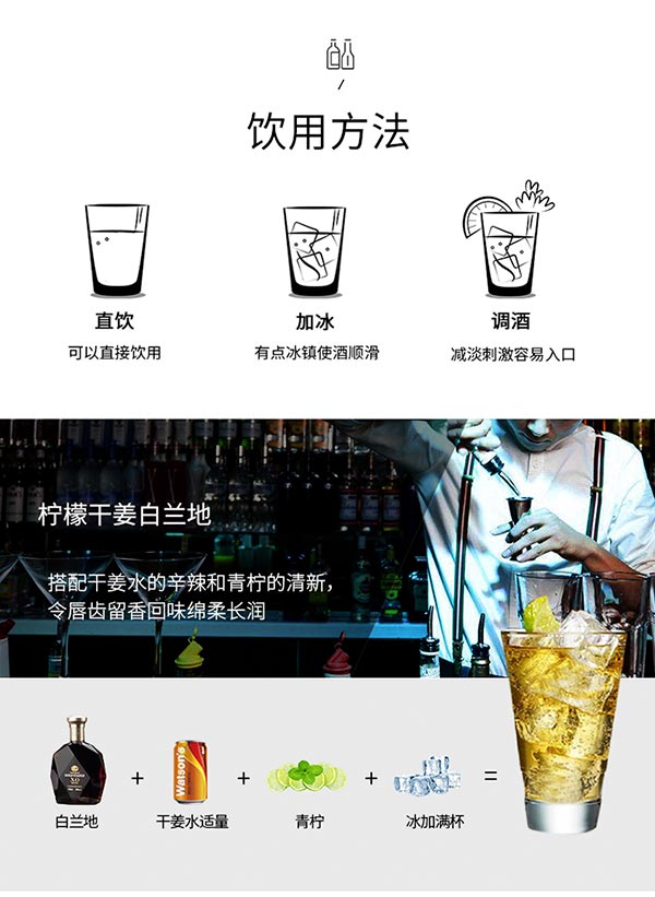 法国洋酒礼盒 派斯顿金尊40度XO白兰地烈酒7